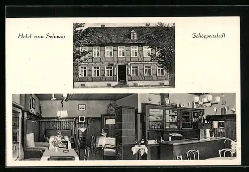 AK Schöppenstedt, Hotel zum Schwan