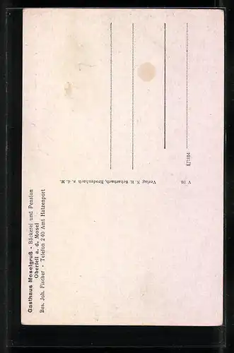 AK Oberfell /Mosel, Gasthaus Moselgruss, Panorama