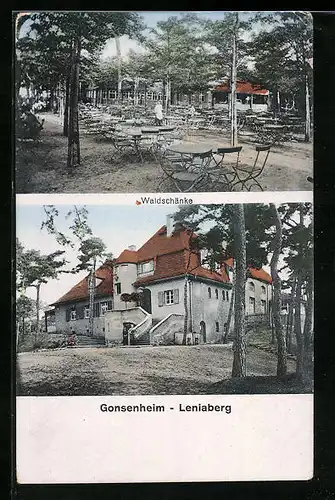 AK Gonsenheim, Gasthaus Waldschänke Leniaberg