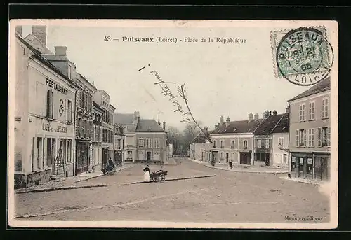 AK Puiseaux, Place de la Republique