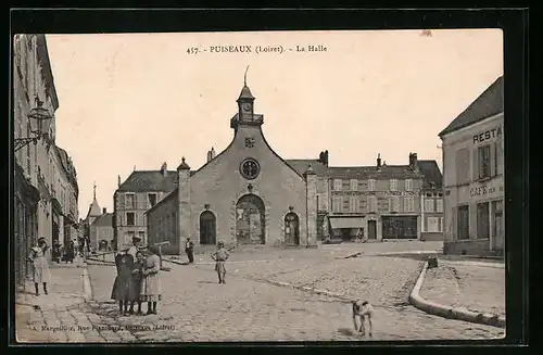 AK Puiseaux, La Halle