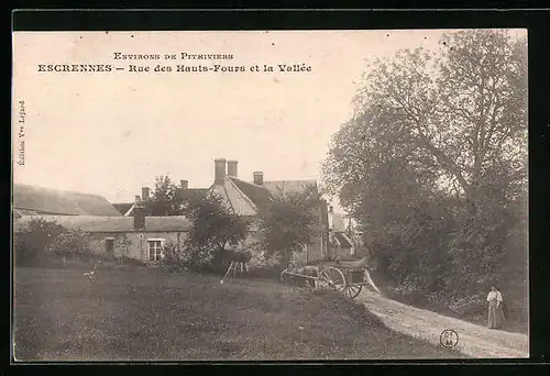 AK Escrennes, Rue des Hauts-Fours et la Vallée