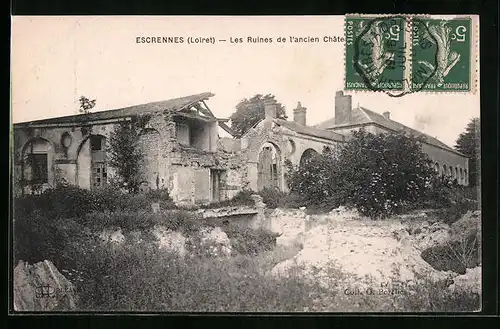 AK Escrennes, Les Ruines de l`ancien Château