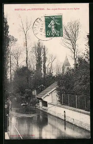 AK Barville, Son coquet Ruisseau et son Eglise