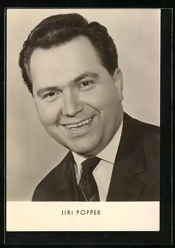 AK Schauspieler Jiri Popper mit freundlichem Lachen