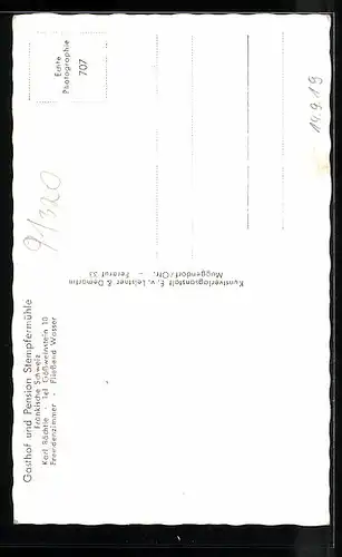 AK Gössweinstein, Gasthof und Pension Stempfermühle