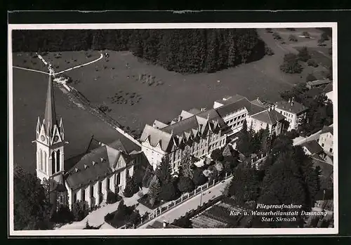 AK Dussnang, Kur- u. Wasserheilanstalt, Fliegeraufnahme