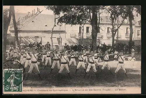 AK Nevers, Concours de Gymnastique, L`Alliance de Ste-Savine, Le Bâton