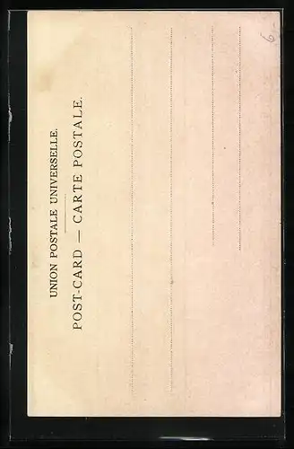 Künstler-AK Port Said, Ferdinand de Lesseps