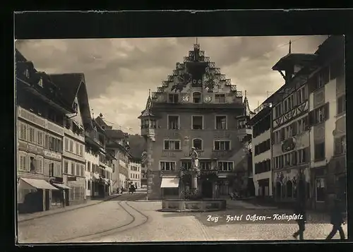 AK Zug, Hotel Ochsen - Kolinplatz