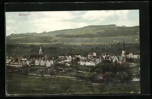 AK Bruggen, Ortsansicht aus der Vogelschau