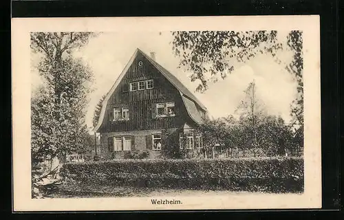 AK Welzheim, Wohnhaus mit Garten