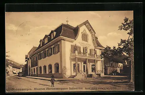 AK Oberammergau, Haus Georg Lang`s sel. Erben
