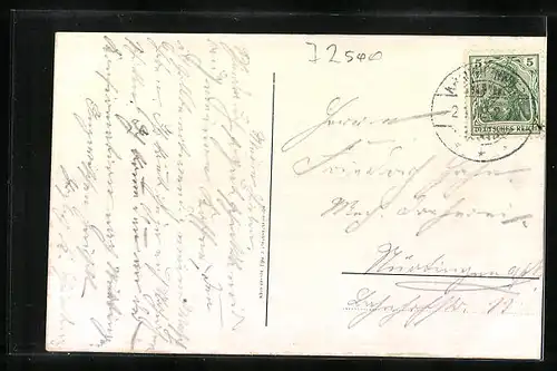 AK Krauchenwies, Springbrunnen in Gartenanlage