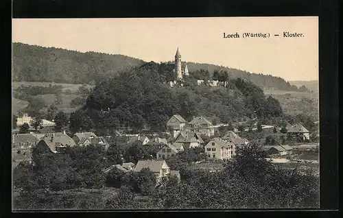 AK Lorch, Kloster Lorch mit, Ortsansicht