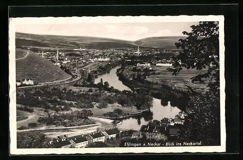 AK Esslingen a. Neckar, Blick ins Neckartal