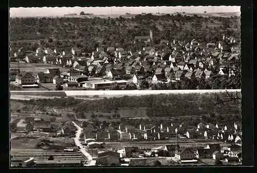 AK Deizisau /Kr. Esslingen, Ortsansichten aus der Vogelschau