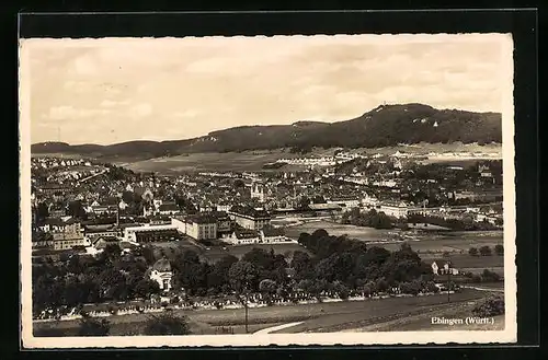 AK Ebingen, Gesamtansicht der Stadt