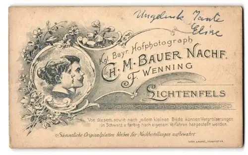 Fotografie Ch. M. Bauer Nachf., Lichtenfels, Portrait Prinz Franz von Bayern mit seiner Frau