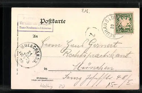 AK Schliersee, Die Wurzhütte am Spitzingsee