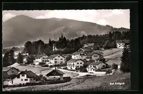AK Bad Kohlgrub, Ortspartie gegen Gebirge