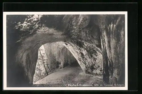 AK Heubach-Rosenstein, Grosse Scheuer, Innenansicht