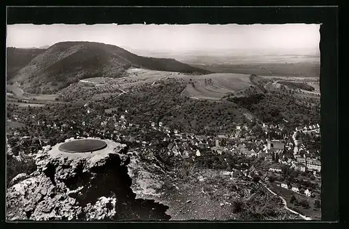 AK Heubach, Rosenstein, Blick vom Lärmfelsen