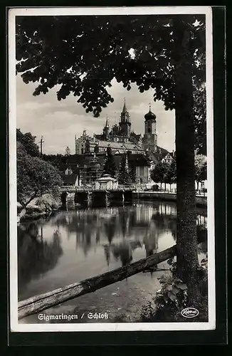 AK Sigmaringen, Blick zum Schloss