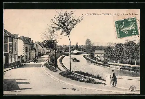 AK Ouzouer-sur-Trezée, Route de Briare