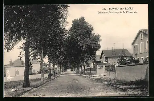 AK Bonny-sur-Loire, Nouveau Faubourg de la Villeneuve