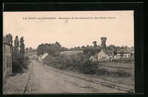 AK Le Pont-de-Pierres, Hameau de St-Geneviève des Bois