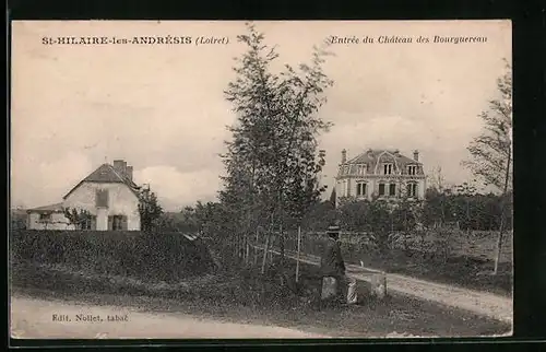 AK Saint Hilaire-les-Andrésis, Entree du Chateau des Bourguereau