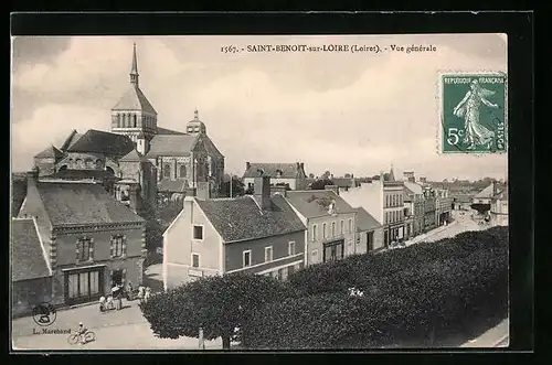 AK Saint-Benoit-sur-Loire, Vue generale
