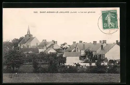 AK Saint-Aignan-le-Jaillard, La vue generale