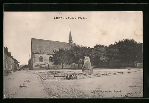 AK Loury, La place et l`Eglise