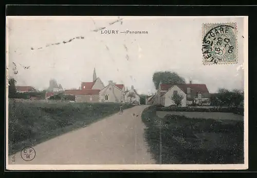 Künstler-AK Loury, Panorama