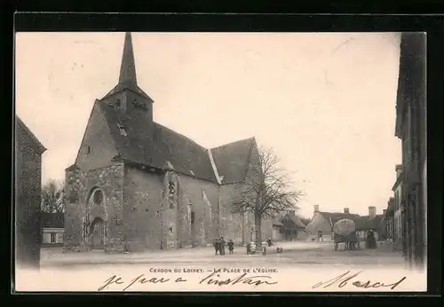 AK Cerdon-du-Loiret, La Place de l`Eglise