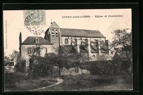 AK Vitry-aux-Loges, Eglise et Presbytere