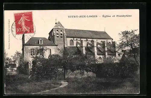 AK Vitry-aux-Loges, L`Eglise et Presbytere