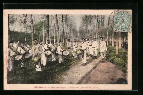 AK Pithiviers, Allee des Soupirs - Ecole des Tambours et Clairons