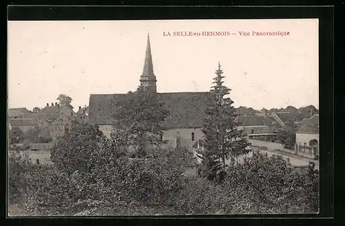 AK La-Selle-en-Hermois, Vue Panoramique