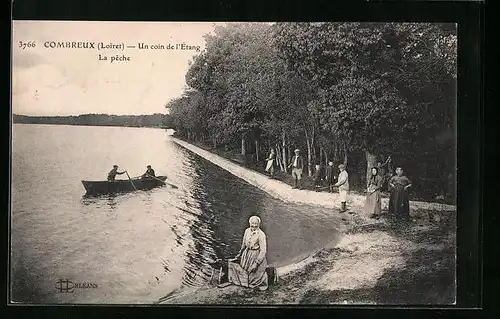 AK Combreux, Un coin de l`Etang - La Peche