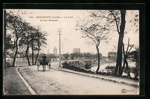 AK Beaugency, Le Pont et Vue Generale