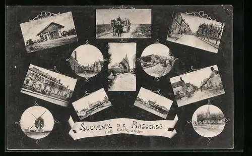 AK Bazoches-les-Gallerandes, Souvenir de Bazoches-les-Gallerandes