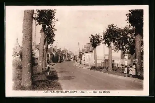 AK Saint-Martin-D`Abbat, Rue du Bourg