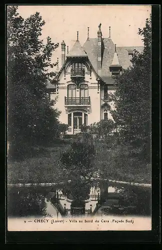 AK Checy, Villa au bord du Cens (Facade Sud)