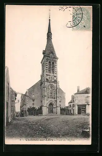 AK Chatillon-sur-Loire, Place de l`Eglise