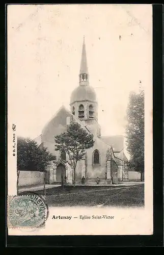 AK Artenay, Eglise Saint-Victor