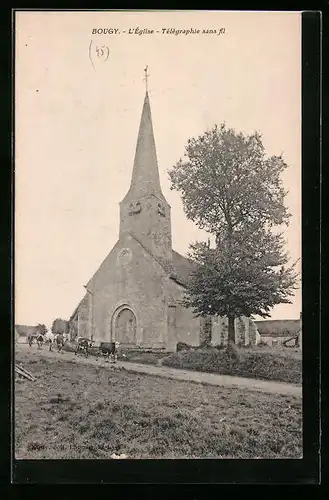 AK Bougy, L`Eglise - Telegraphie sans fil