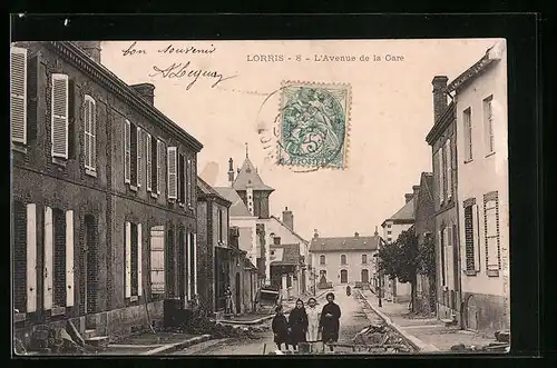 AK Lorris, L`Avenue de la Gare